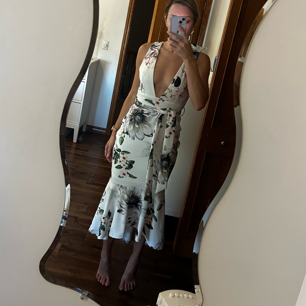 Floral low  Marilyn Monroe dress